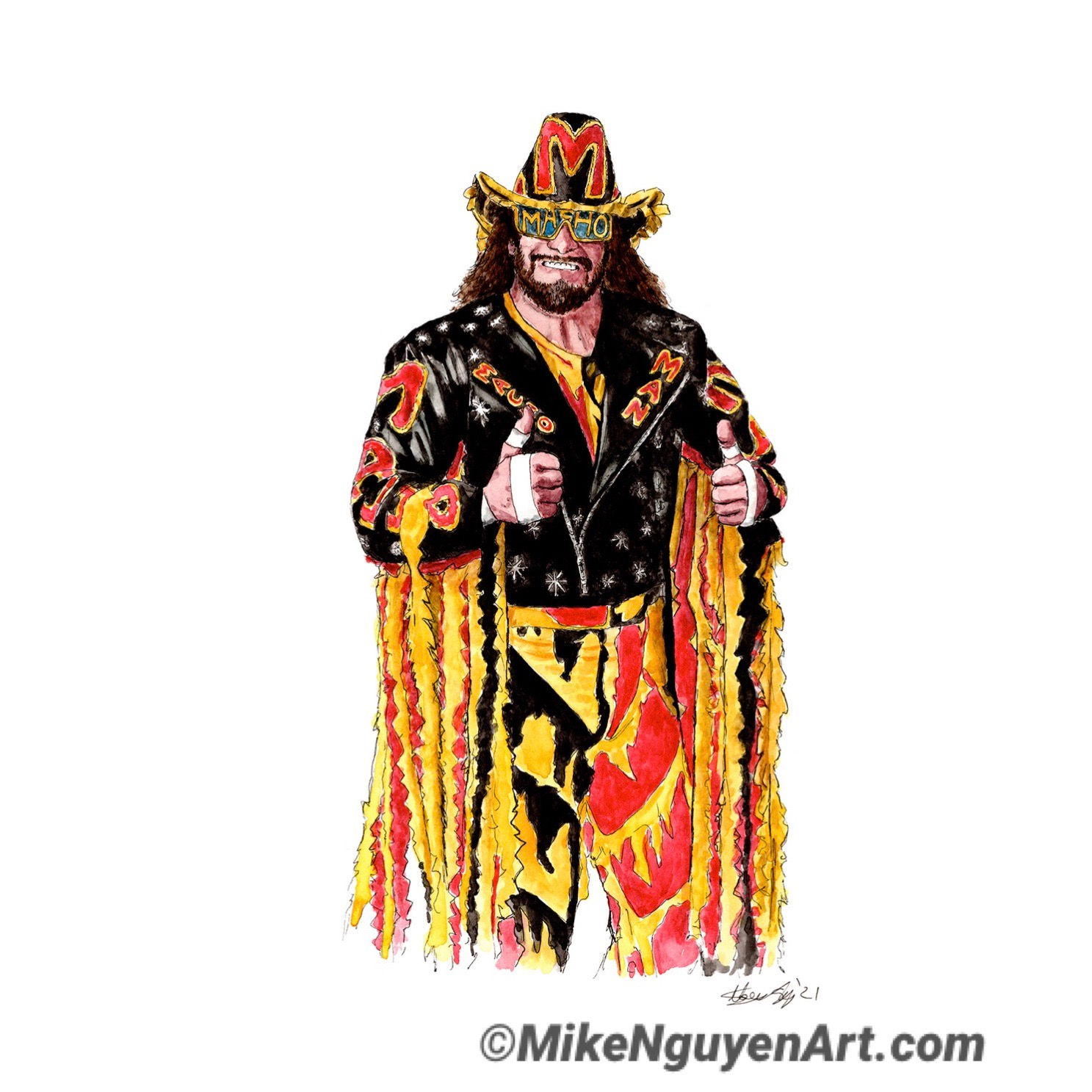 Macho Man Randy Savage - Print