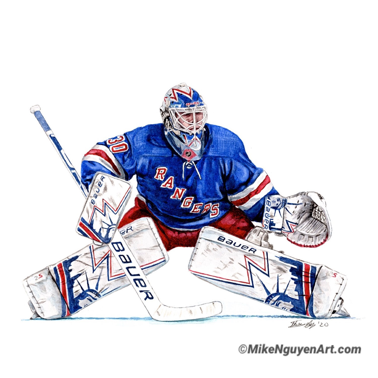 Henrik Lundqvist - Print