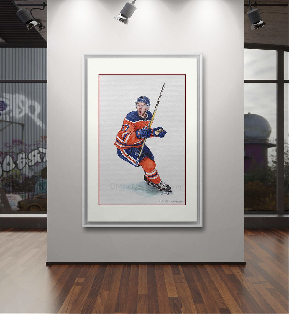 Thumbnail: Connor McDavid Goal Celebration - Print