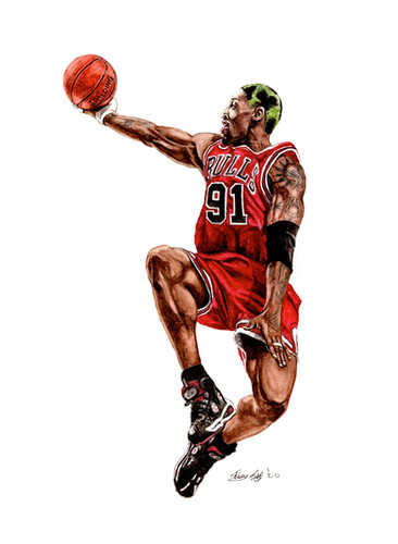 Dennis Rodman - Print | Mike Nguyen Art
