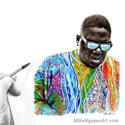 THE NOTORIOUS B.I.G - BIGGIE SMALLS - ORIGINAL | Mike Nguyen Art