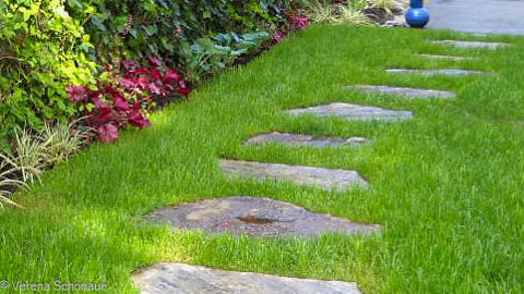 Versickerung ermöglichen  -  4 Tipps zur Gartenplanung und Gartengestaltung im Klimawandel von Gartenarchitektin Verena Schönauer