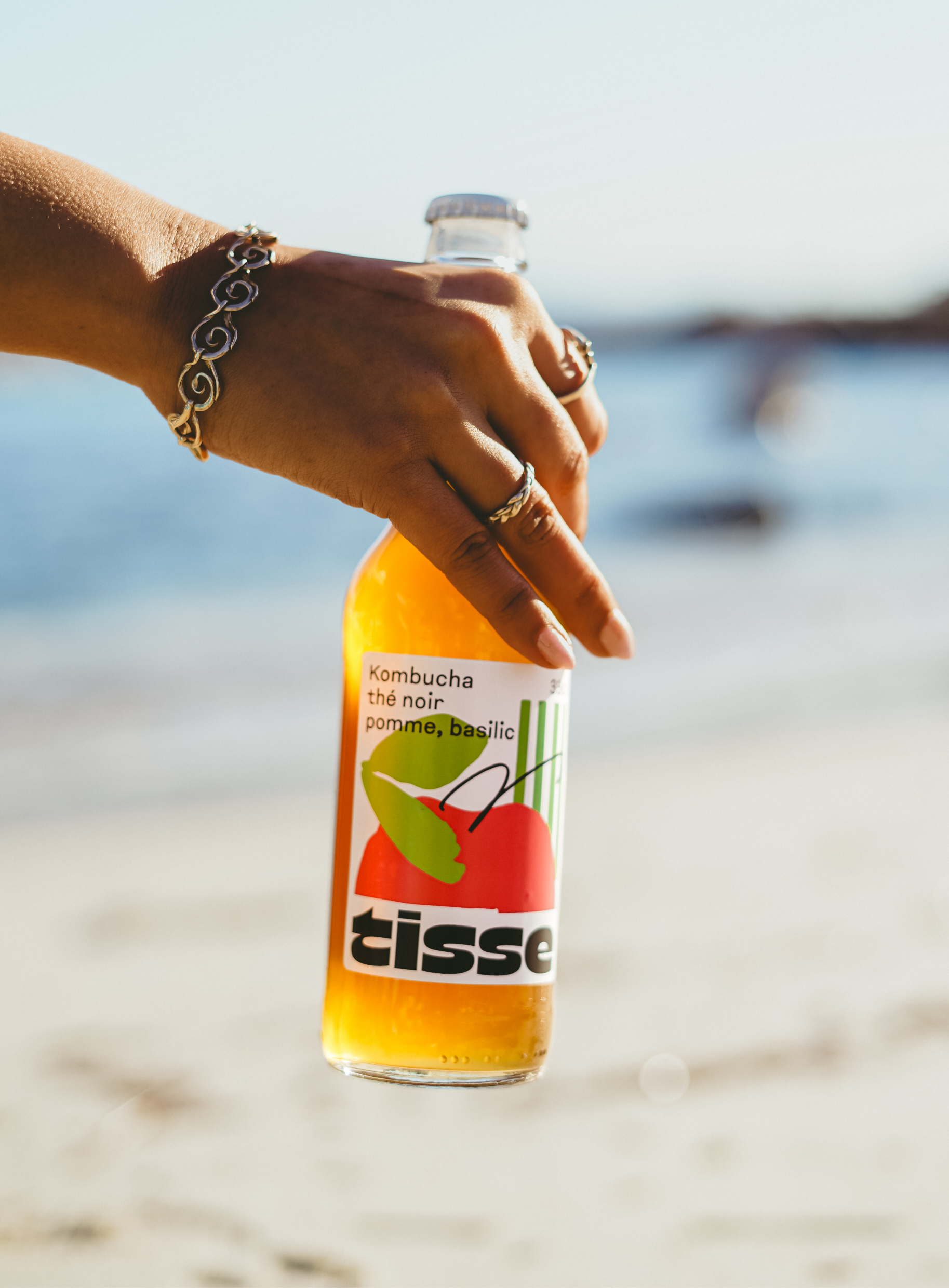 Kombucha Pomme & Basilic - Lot de 12x33cl