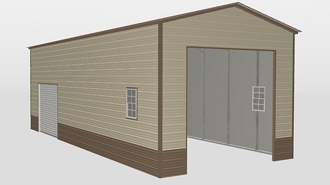Enclosed RV Carport Cover