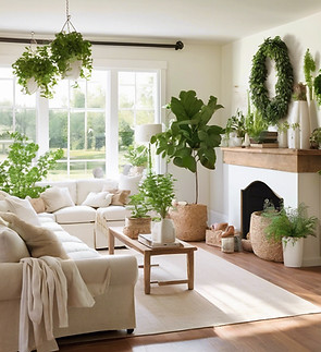 farmhouse white living room with plants.jpg