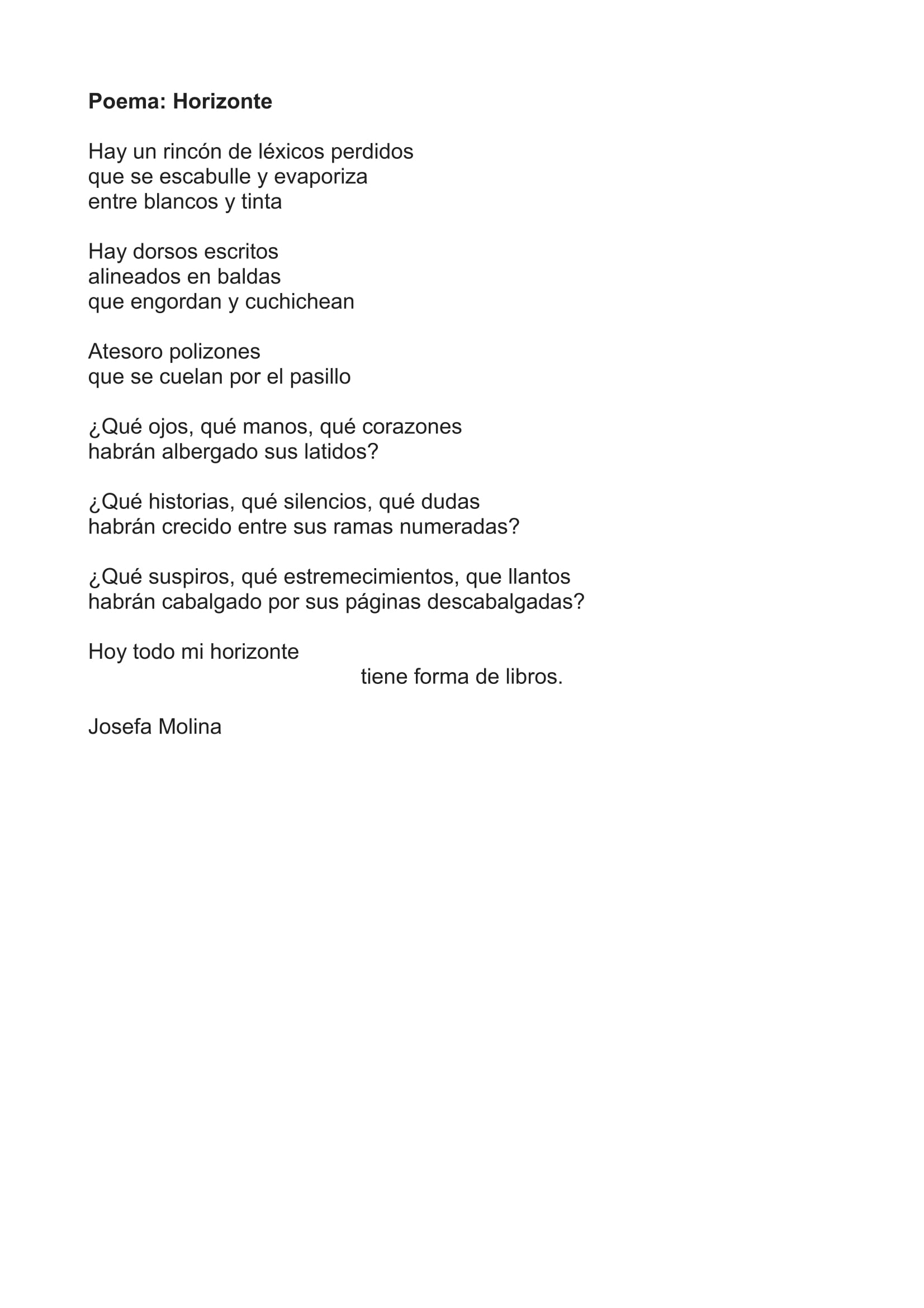 Poema Serie HorizontLuz