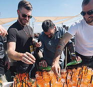 happy guests at a brand activation event in san diego hosted by epicur mobile bar
