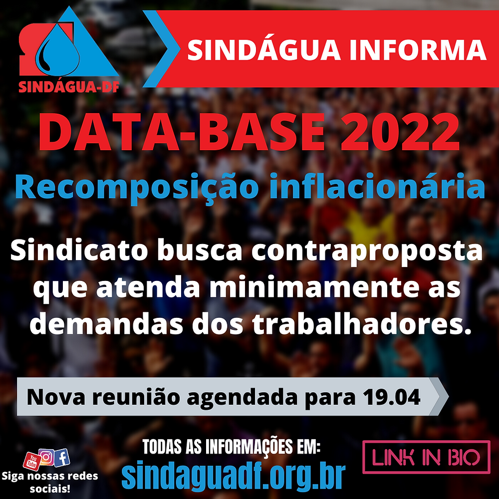 SINDÁGUA-DF INFORMA 13/04: 4ª REUNIÃO DE NEGOCIAÇÃO