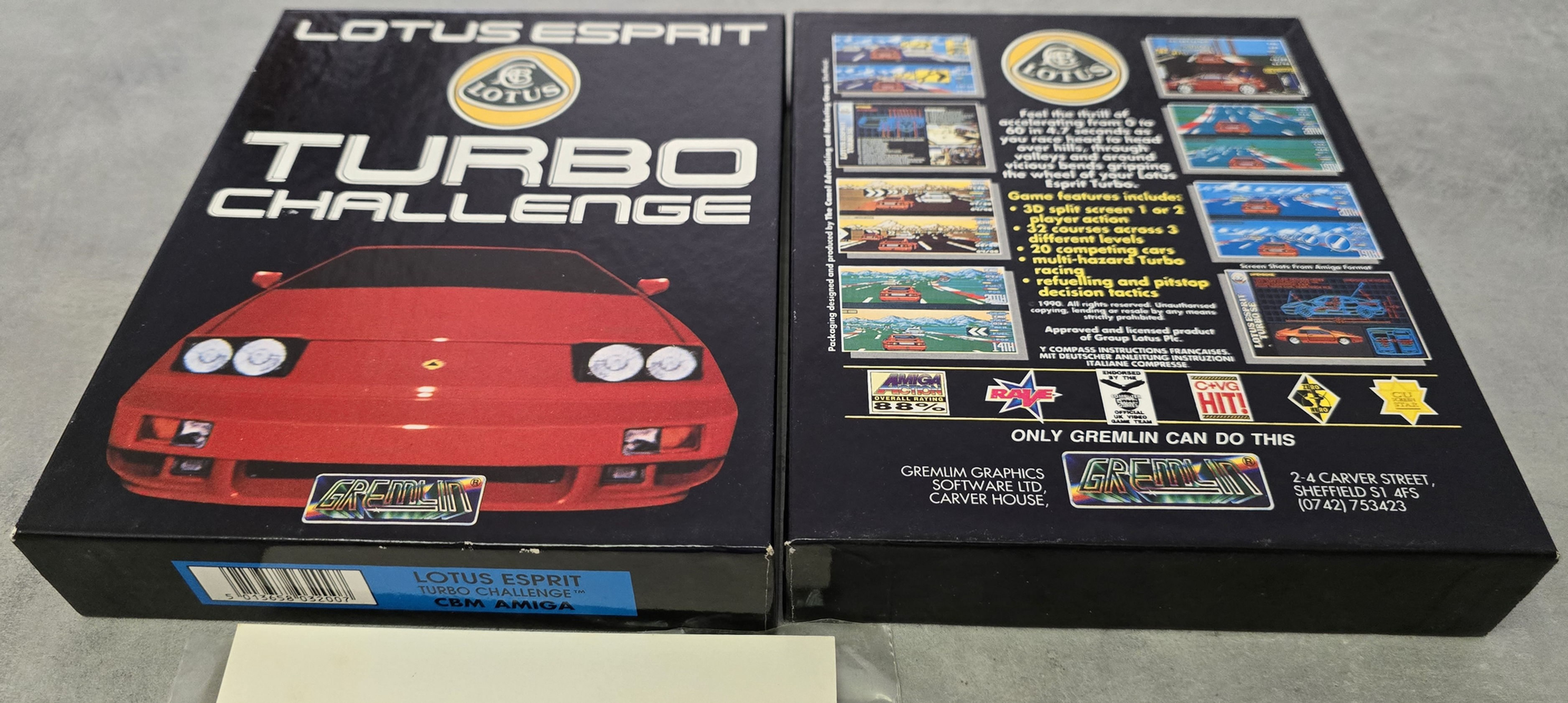 Gioco da collezione usato per commodore Amiga - "Lotus Esprit Turbo Challenge"