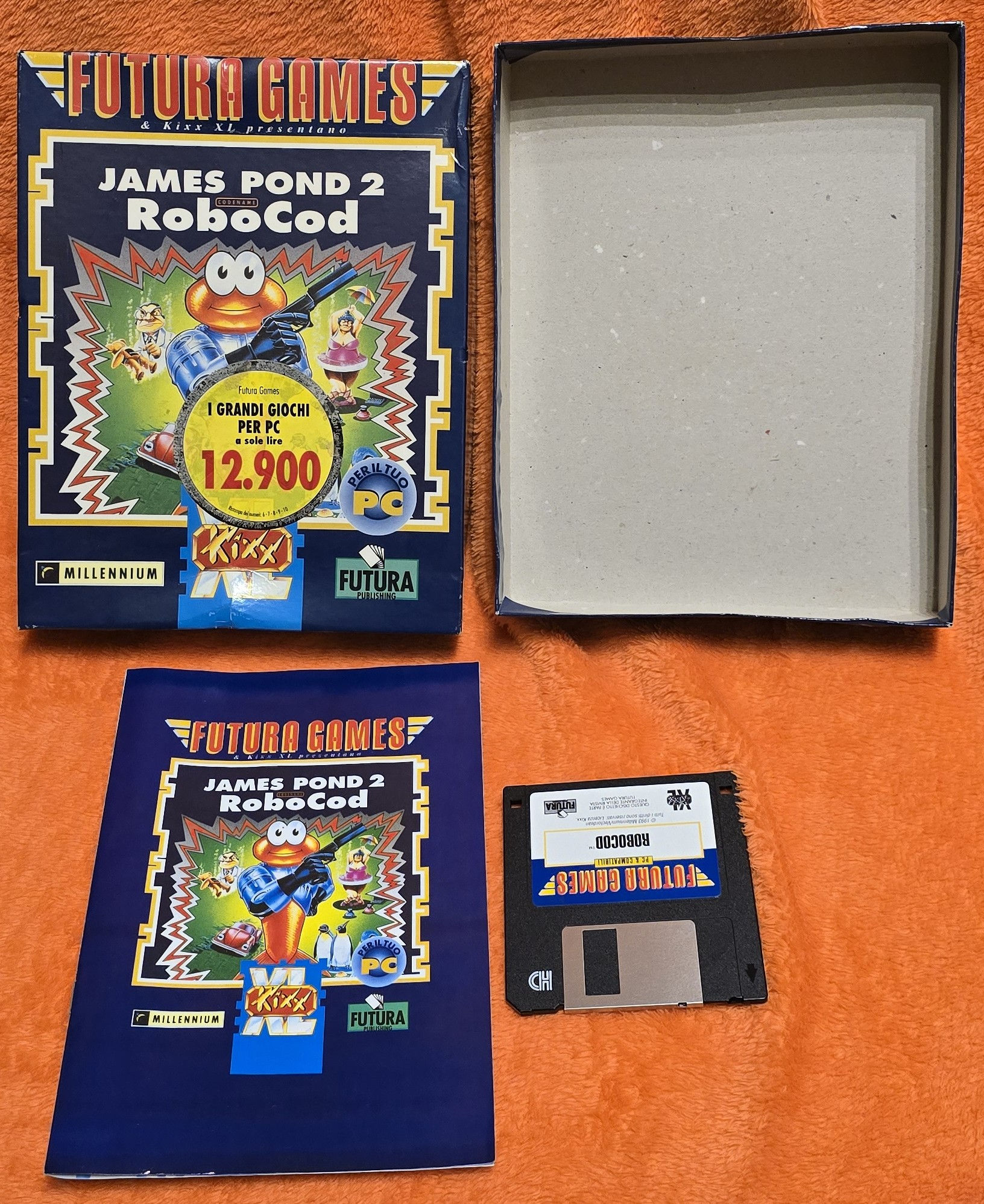 "JAMES POND 2 - CODENAME ROBOCOD" videogioco usato collezione PC/IBM BUDGET