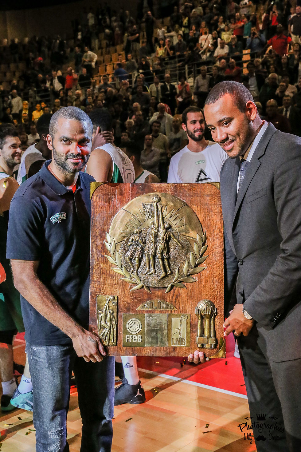 Tony Parker et Gaëtan Muller