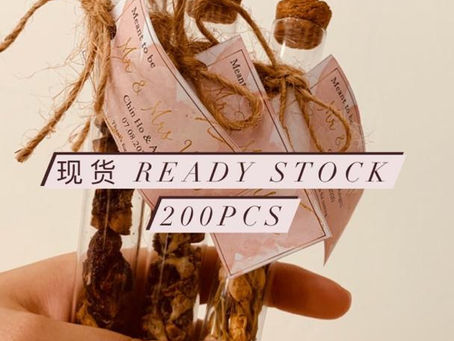 [Ready Stock] Glass Tube Scented Tea Door Gift