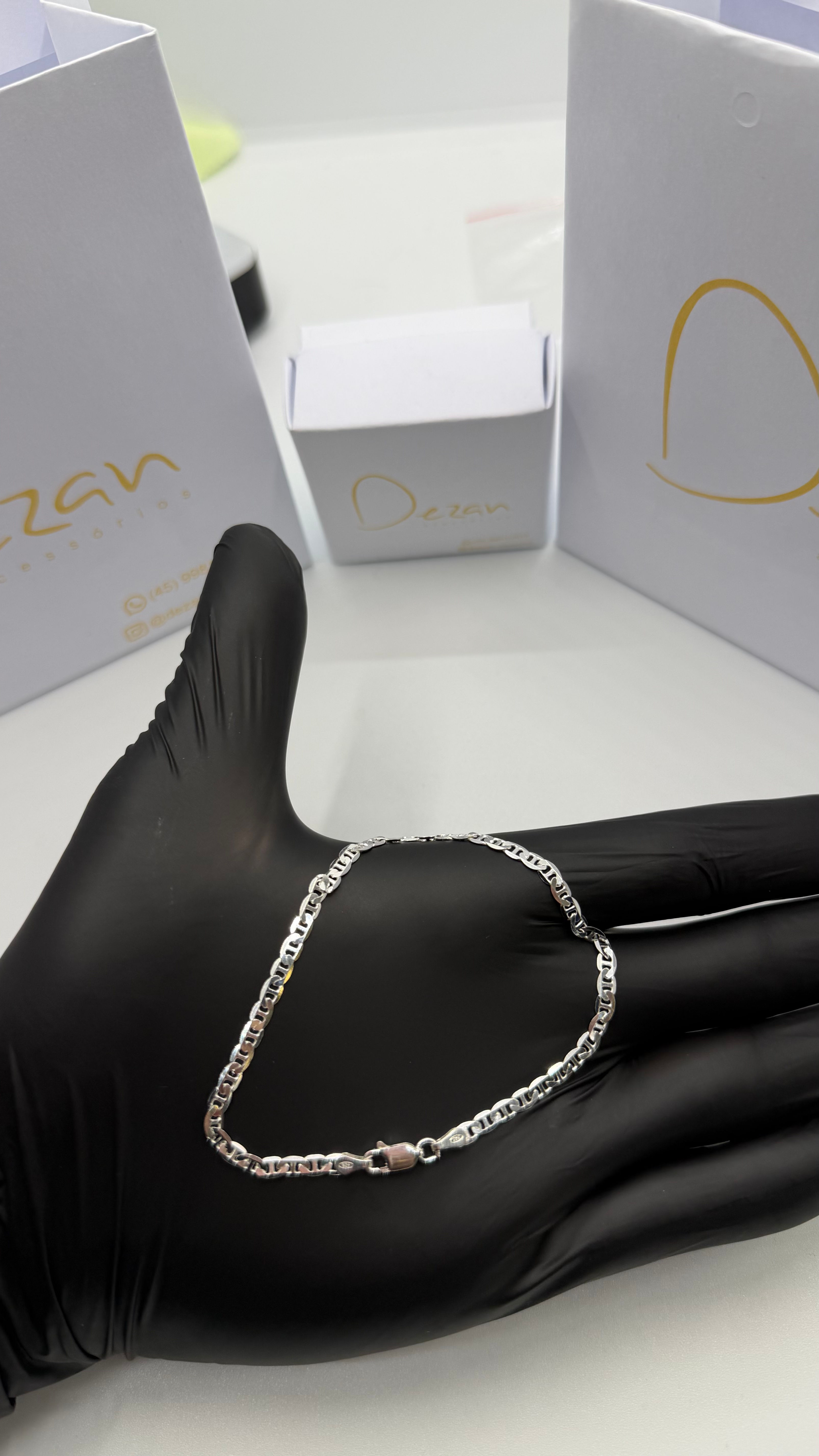 Pulseira Piastrini 4mm Prata925
