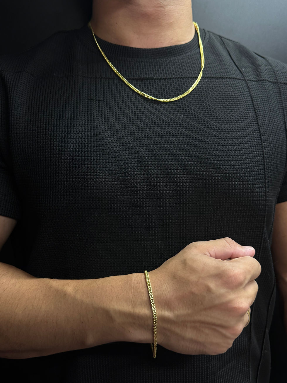 Miniatura: Conjunto Grumet Duplo 3mm B.18k