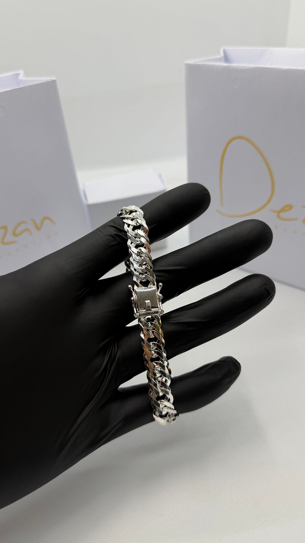 Miniatura: Pulseira Grumet Dupla 10mm Prata925
