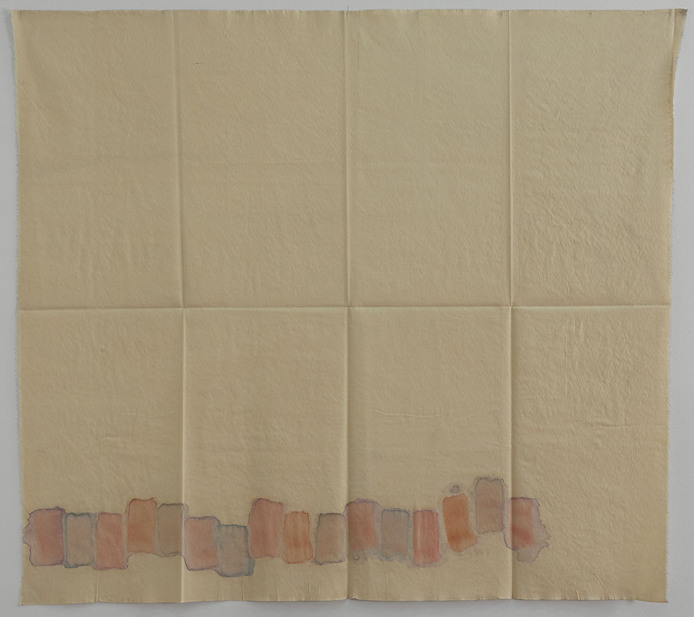Giorgio Griffa, Due spugne, 1969, acrilico su tela, 145 x 145 cm