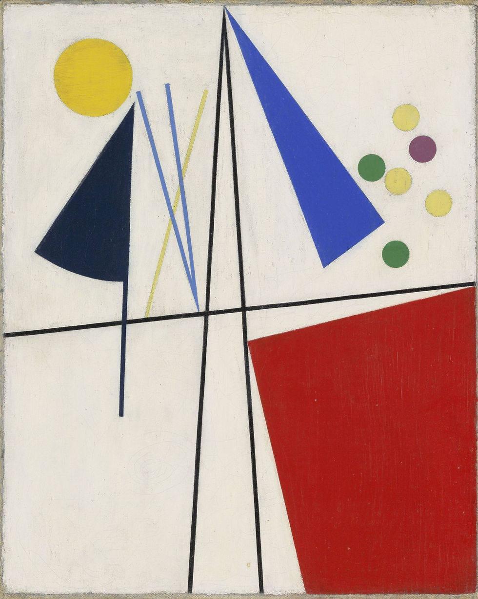 Sophie Taeuber-Arp (1889-1943) Equilibrio (Equilibre) 1932 Olio su tela 41.7 x 33.5 cm Stiftung Arp e. V., Berlino/Rolandswerth