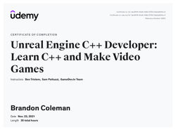 C++ Unreal Engine 4 Udemy Course