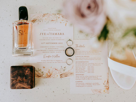 Wedding Invitations, Stationery & Signs in Rockhampton, Central Queensland