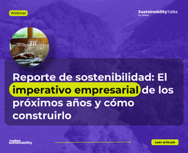 Reporte de sostenibilidad: El imperativo empresarial de los próximos años y cómo construirlo.