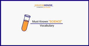 Must Known "Science" Vocabulary
