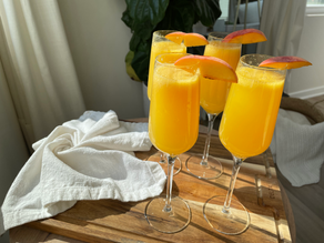 Non-Alcoholic Peach Bellini