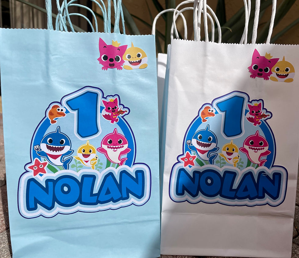Thumbnail: Baby Shark, Ping Fong fox  Favor / Goodie Bags Birthday