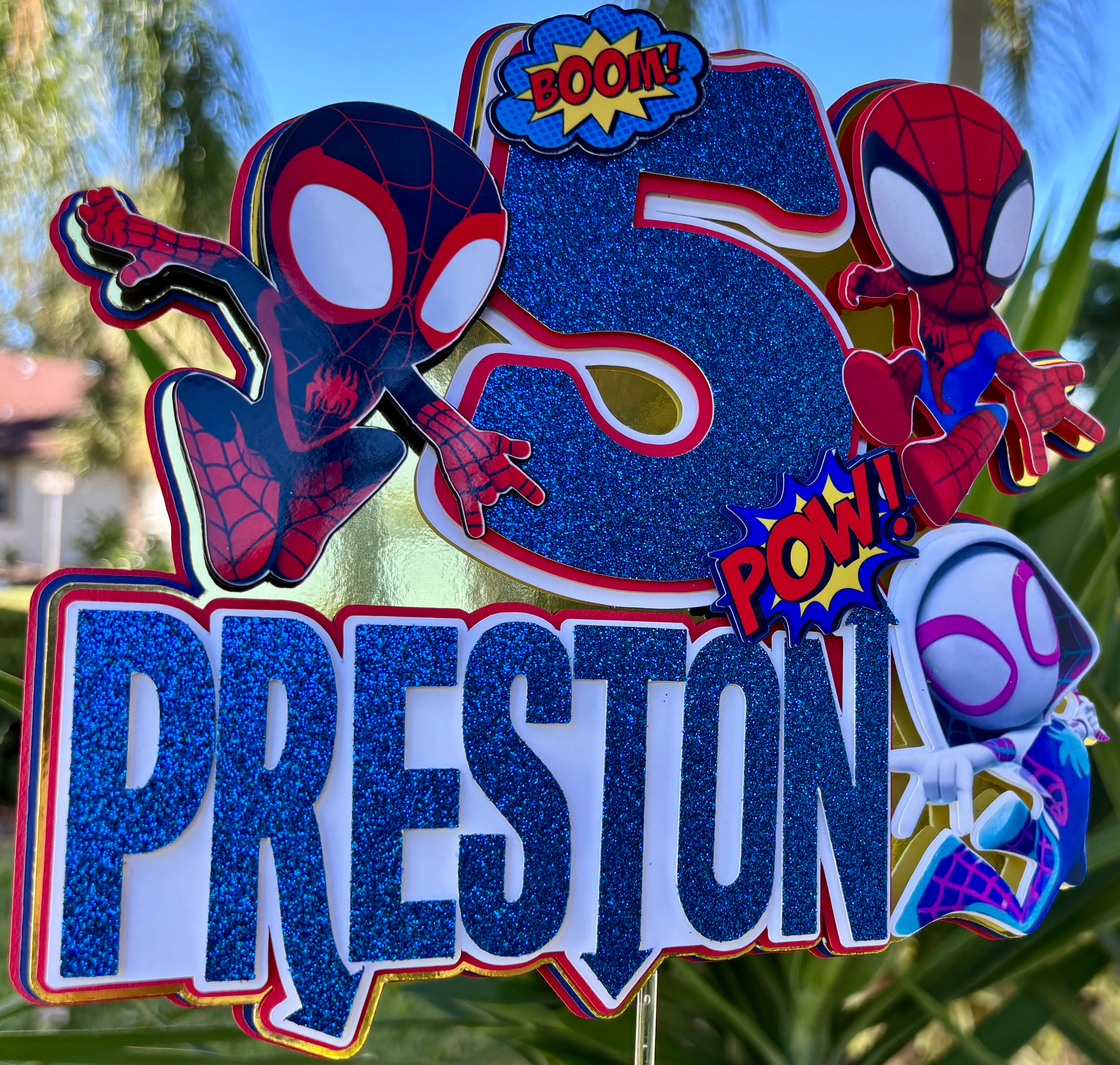 Spidey and His Amazing Friends Cake Topper