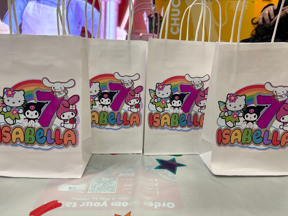 Thumbnail: Hello Kitty Set 8 Favor/Goodie Bags Birthday