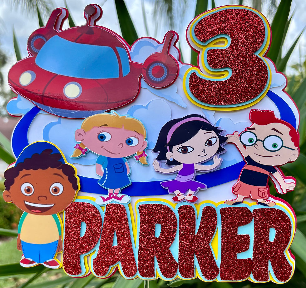 Thumbnail: Little Einsteins Cake Topper, Adventures Travel Leo June Quincy Annie