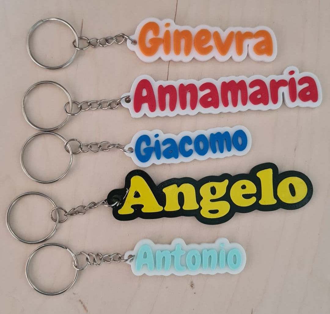 Portachiavi Nome Stampa 3D