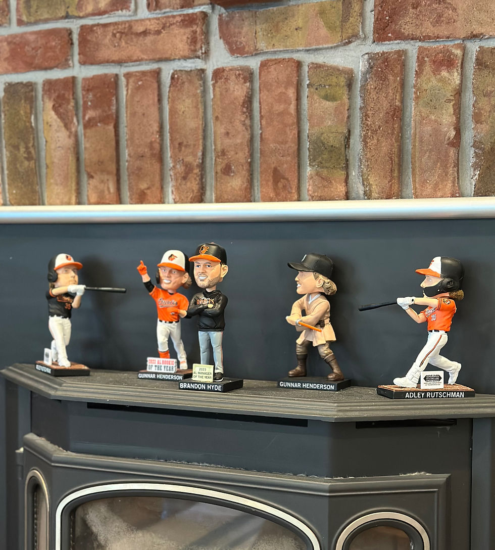 Baltimore Oriole's bobblehead collection