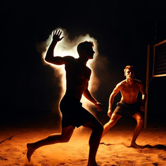 Gruppenfoto auf dem Hotelbalkon bei Nacht – alle mit einem Bier in der Hand und breitem Grinsen.