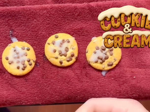 Cookie & Cream Gloryhole Challenge – Bedecke den Keks mit Sperma
