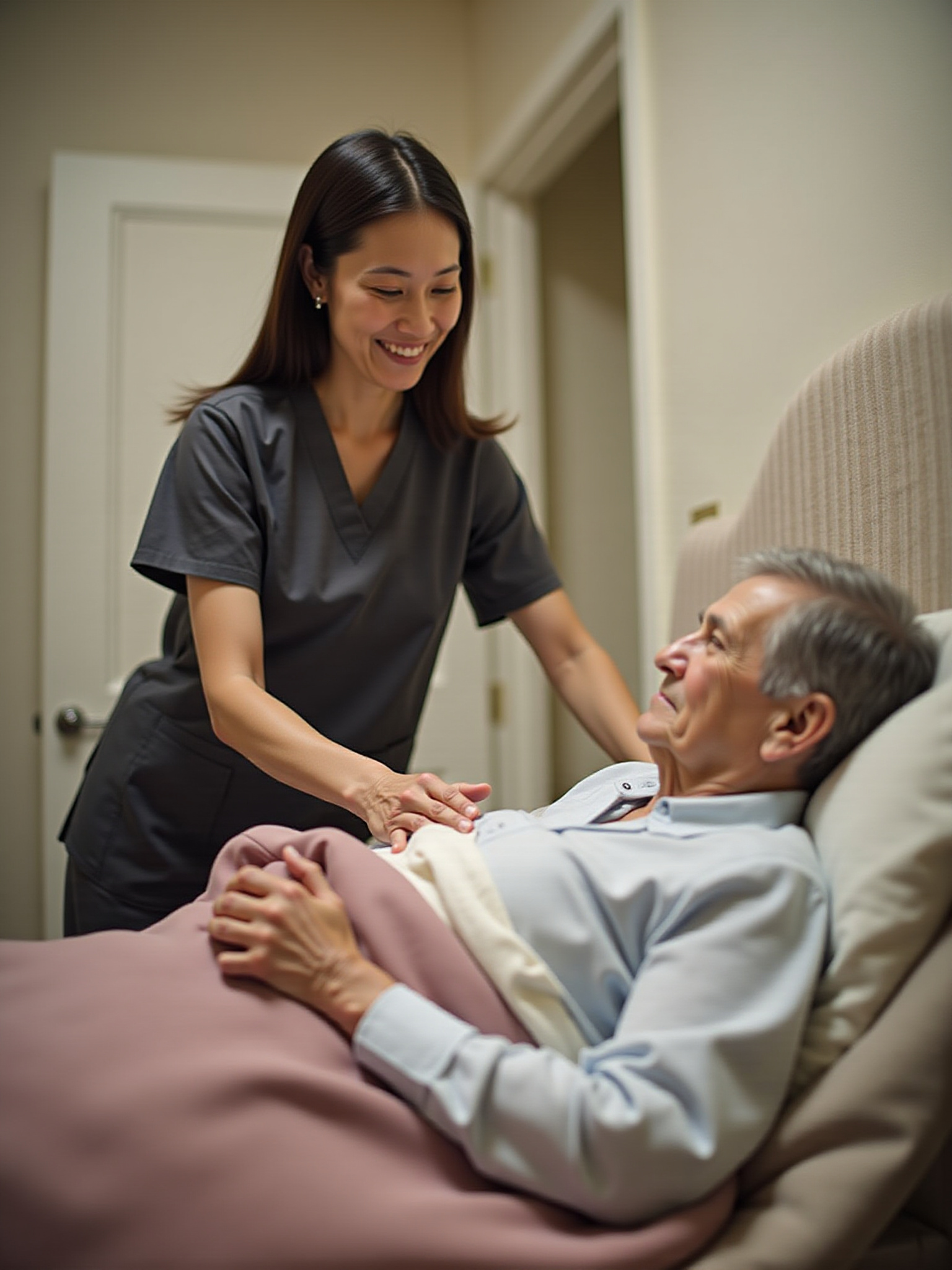 Elderly Patient Receiving Palliative Care