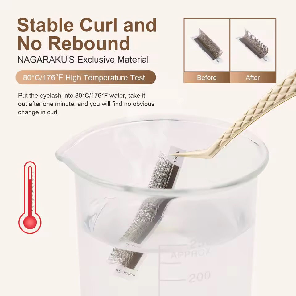 Miniatura: Pestañas Brown 5D W | Nagaraku