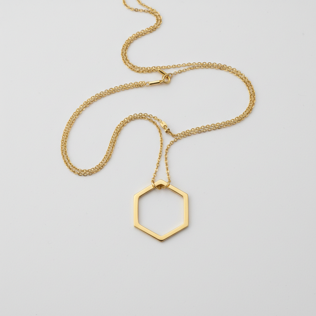 Geometric Necklace Pendant