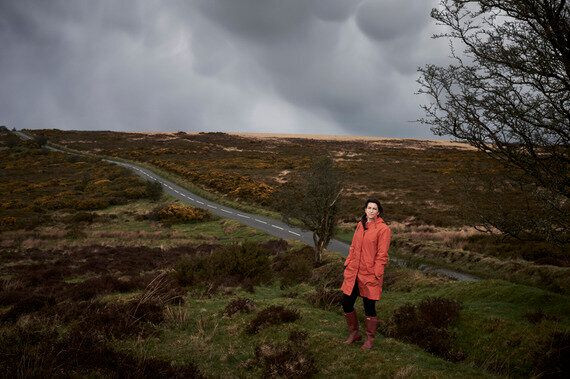 Donna Lyndsay poses for a photo near her home in Exmoor. Photographed by Amelia Troubridge