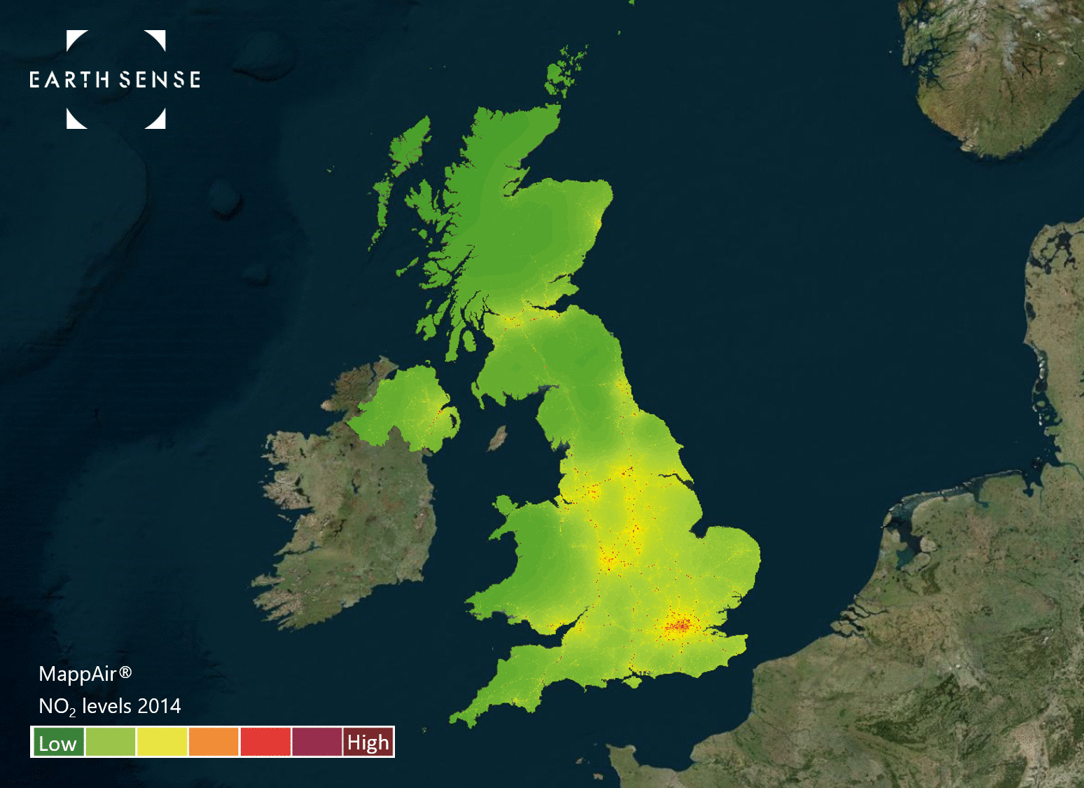EarthSense Enhances MappAir Air Pollution Map