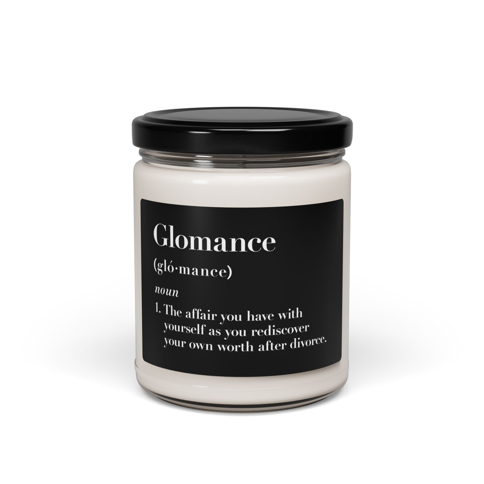 Glomance Scented Soy Candle - Black