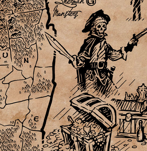 Thumbnail: New York map of Cryptids & Folklore
