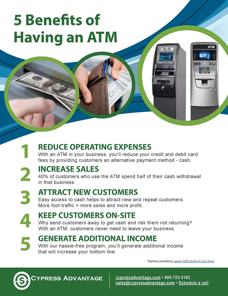 5 Benefits of Having an ATM