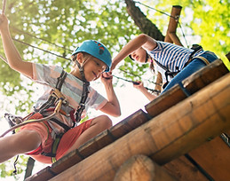 Actividad al aire libre para niños