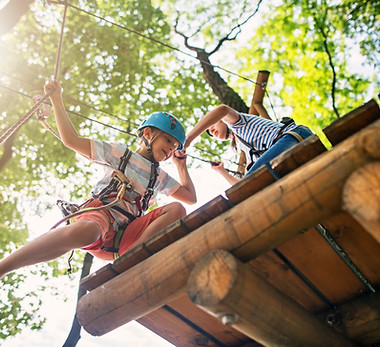Actividad al aire libre para niños