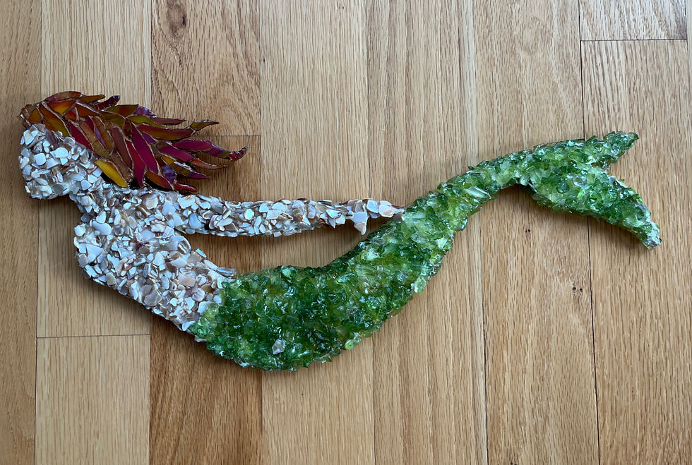 Thumbnail: Mosaic Crushed Glass Mermaid Workshop