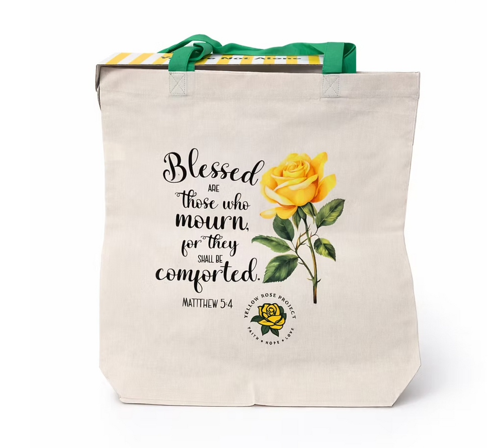 Thumbnail: yellow rose project tote bag