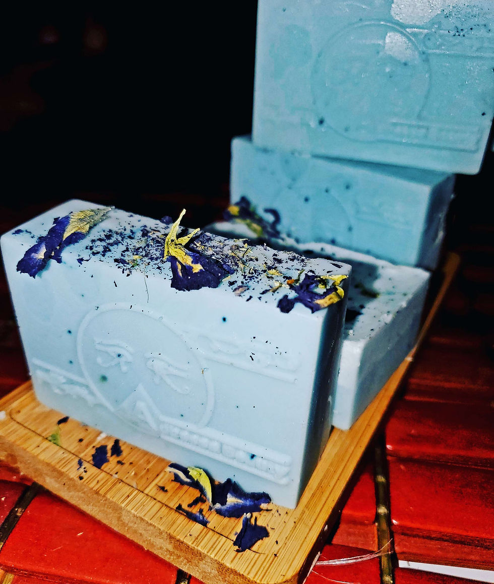 Butterfly pea flower soap