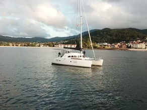 Ankerplatz vor Baiona in Portugal - Atlantikküste
