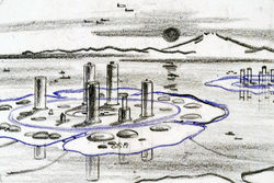 Marine city, Kiyonori Kikutake, 1963