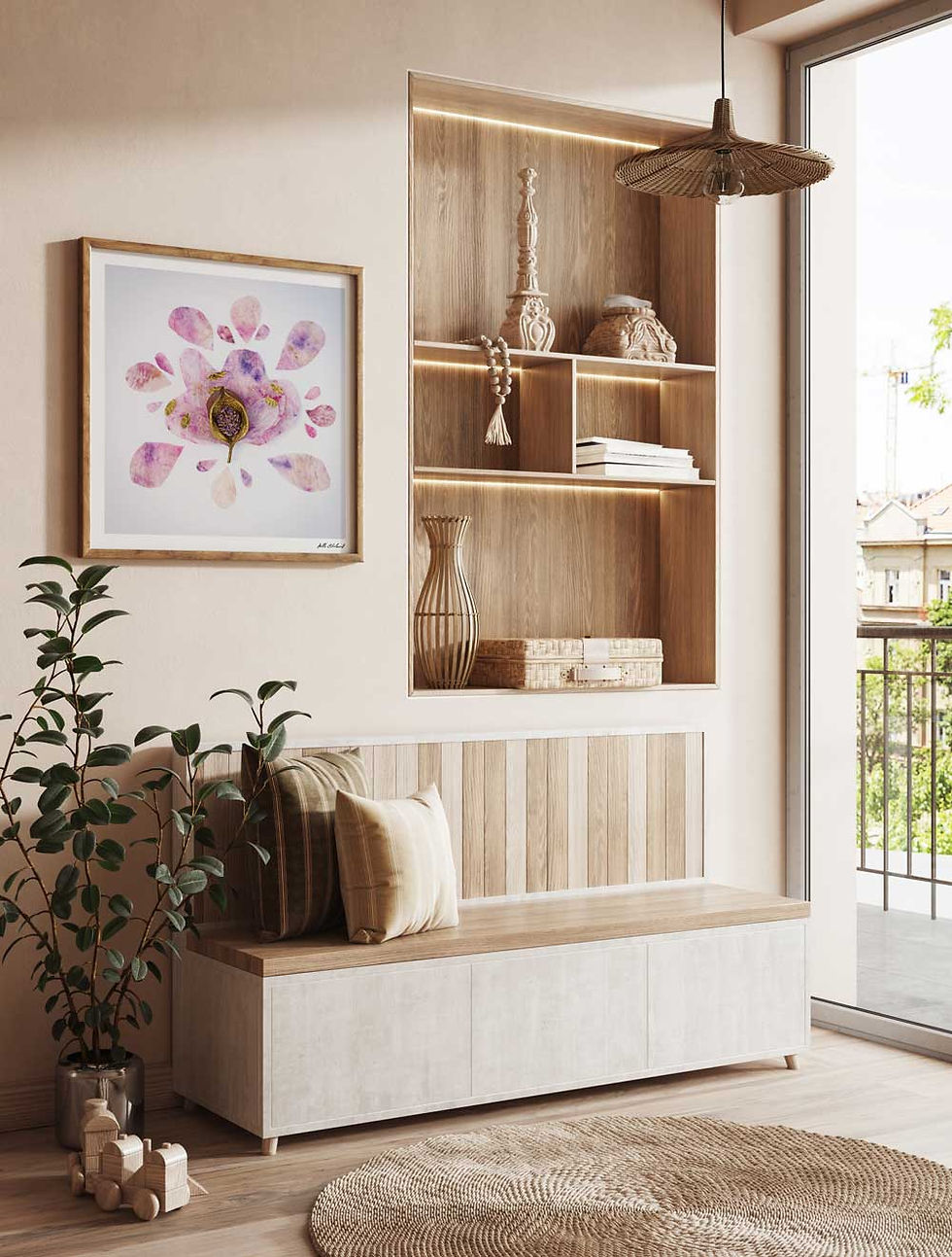 Thumbnail: Echoes of Mauve - Square Series